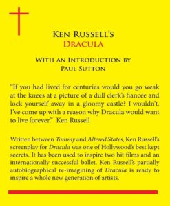 Ken Russells Dracula back of book