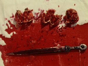 COLOR OF POMEGRANATES