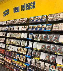 blockbuster new release wall