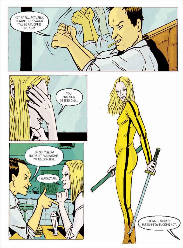 Page from Quentin Tarantino graphic novel